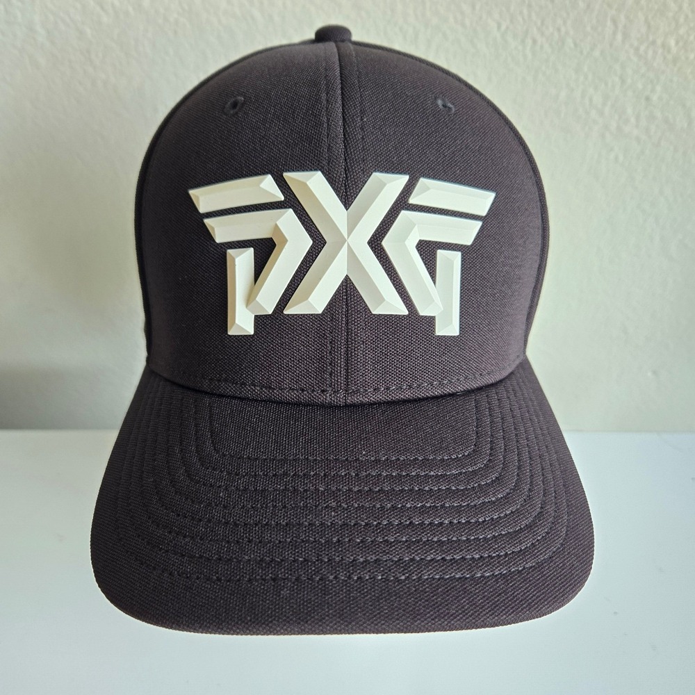 PXG Parsons Xtreme Golf Men Black Snapback Hat 3D Logo Performance Cap OSFM